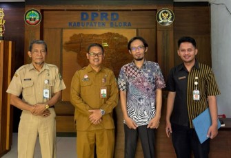 Pemerintah Provinsi Jawa Tengah saat mengunjungi Setwan Kabupaten Blora