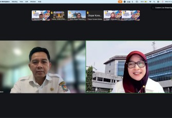 Dirjen Bina Pembangunan Daerah yang diwakili oleh Direktur Sinkronisasi Urusan Pemerintahan Daerah (SUPD) III Ditjen Bina Pembangunan Daerah Kemendagri, Fauzan Hasan, saat menghadiri kegiatan sosialisasi penguatan kelembagaan dan pengembangan ekonomi kreatif yang dilaksanakan secara daring