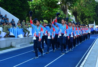 Kepala Staf Angkatan Laut (Kasal) Laksamana TNI Dr. Muhammad Ali secara resmi membuka Pekan Olahraga TNI Angkatan Laut (PORAL) Tahun 2026 di Lapangan Trisila, Mabesal, Cilangkap, Jakarta Timur, Senin (13/7)