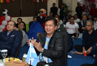 Transmigran Nobar Piala Dunia, Wamen Viva Yoga: Menjaga Sportifitas, Persatuan, dan Spirit Perjuangan