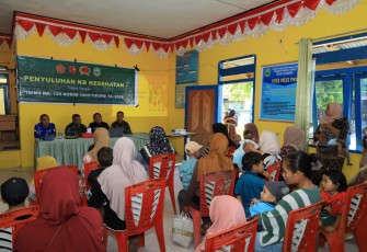 TMMD ke-129 Kodim 1505/Tidore Hadirkan Penyuluhan KB Kesehatan bagi Masyarakat
