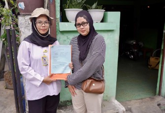 Meta Agustina (38), warga Cipinang, Jakarta Timur