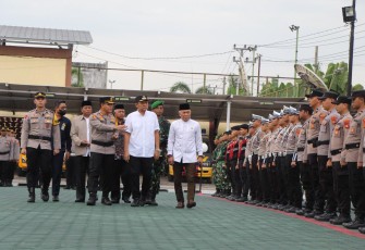 Apel Siaga Kamtibmas Polres Oku Timur