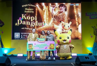 Wakil Menteri Ekonomi Kreatif, Irene Umar, menghadiri Jumpa Pers Goyang HEPIKA: Kolaborasi Happy Asmara dan Pokémon di MGP Space SCBD, Jakarta, Selasa (19/5/2026)