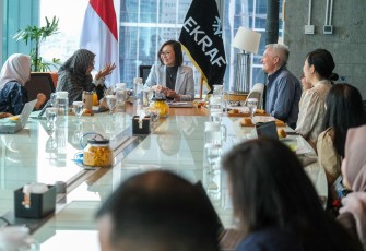 Wakil Menteri Ekonomi Kreatif, Irene Umar, menerima audiensi World Dance Crew Championships (WDCC) bersama Suwe Ora Jamu, Jakarta, Rabu (20/5/2026)