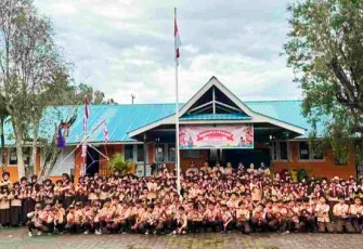 Pangkalan SD Negeri 001 Tanjungpinang Timur Gugus Depan 02-001/02-002 menggelar Perkemahan Sehari (Persari) dan Perkemahan Sabtu Minggu (Persami), Sabtu (23/5/2026)