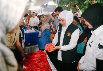 Gubernur Khofifah Gelar Pasar Murah di Kota Kediri