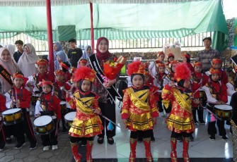 Gebyar PAUD 2026 di KB/TK Pelita Nusantara, Kecamatan Mojogedang, Kabupaten Karanganyar, Kamis (23/7/2026).