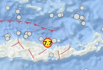 Koordinat titik Gempa 