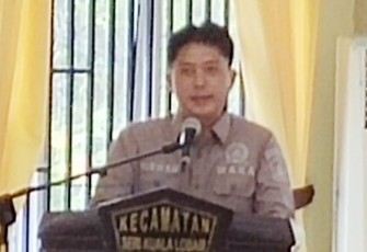 Wakil ketua II DPRD Kabupaten Bintan Mirwan saat menyampaikan penjelasan
