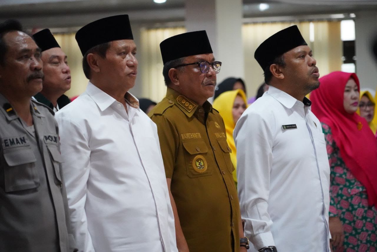 Wali Kota Bitung Maurits Mantiri saat menyampaikan sambutan