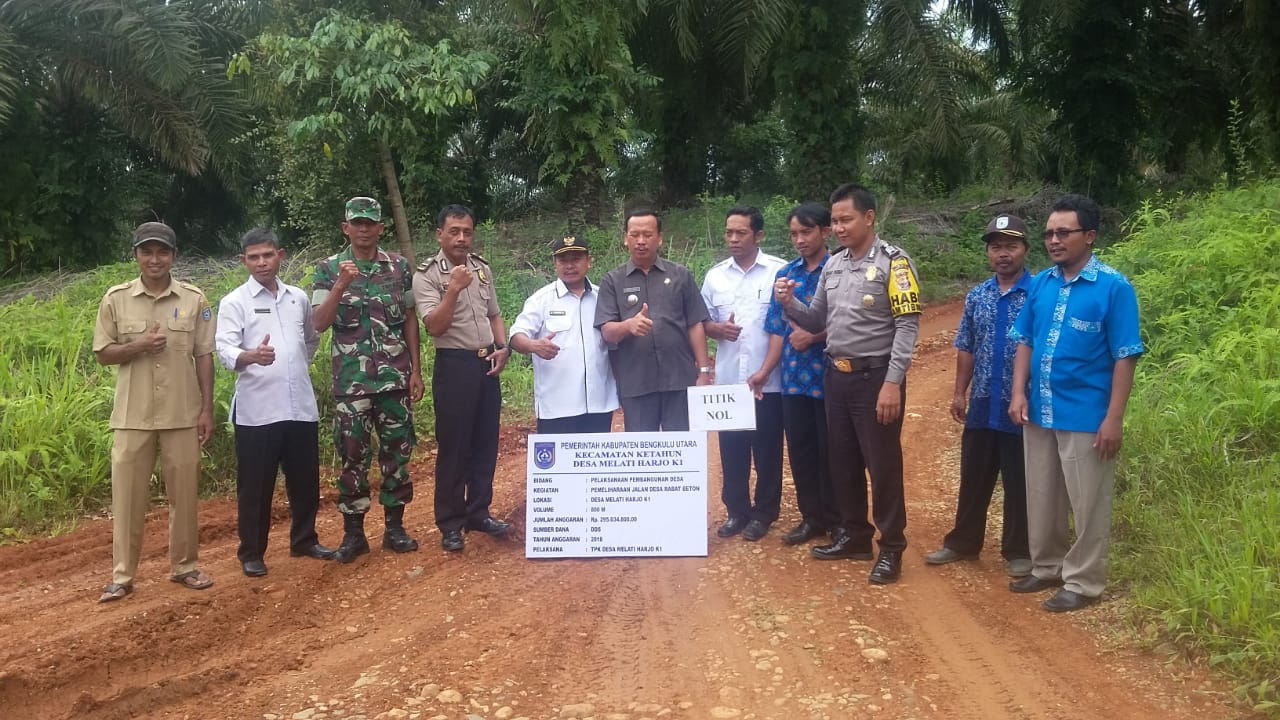 Titik nol sebelum dilakukan pembangunan jalan 