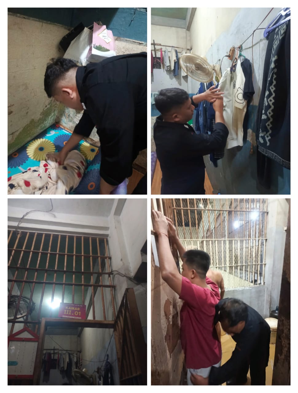 Pemeriksaan Blok Hunian Warga Binaan Rutan Labuhan Deli