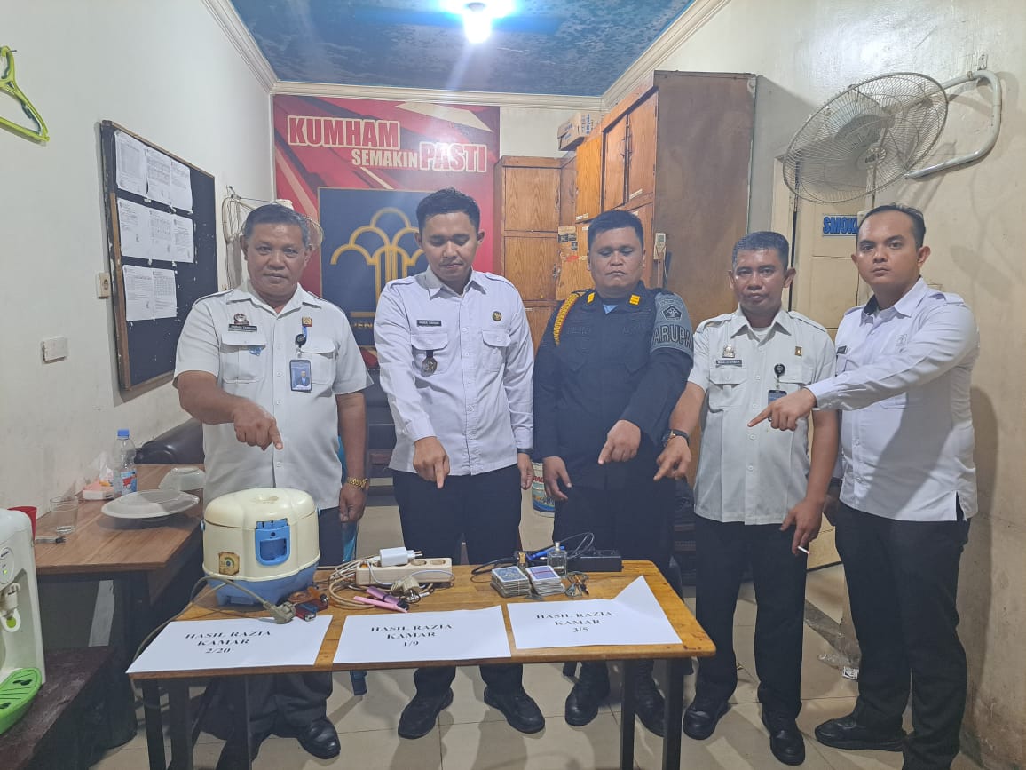 Razia Rutin Blok Hunian di Rutan Labuhan Deli