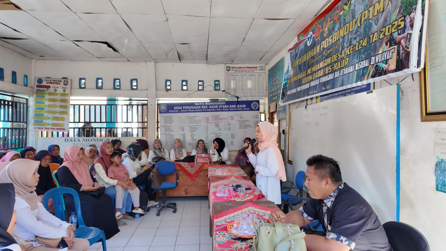 Antusiasme masyarakat mengikuti penyuluhan-penyuluhan dalam program non fisik TMMD.