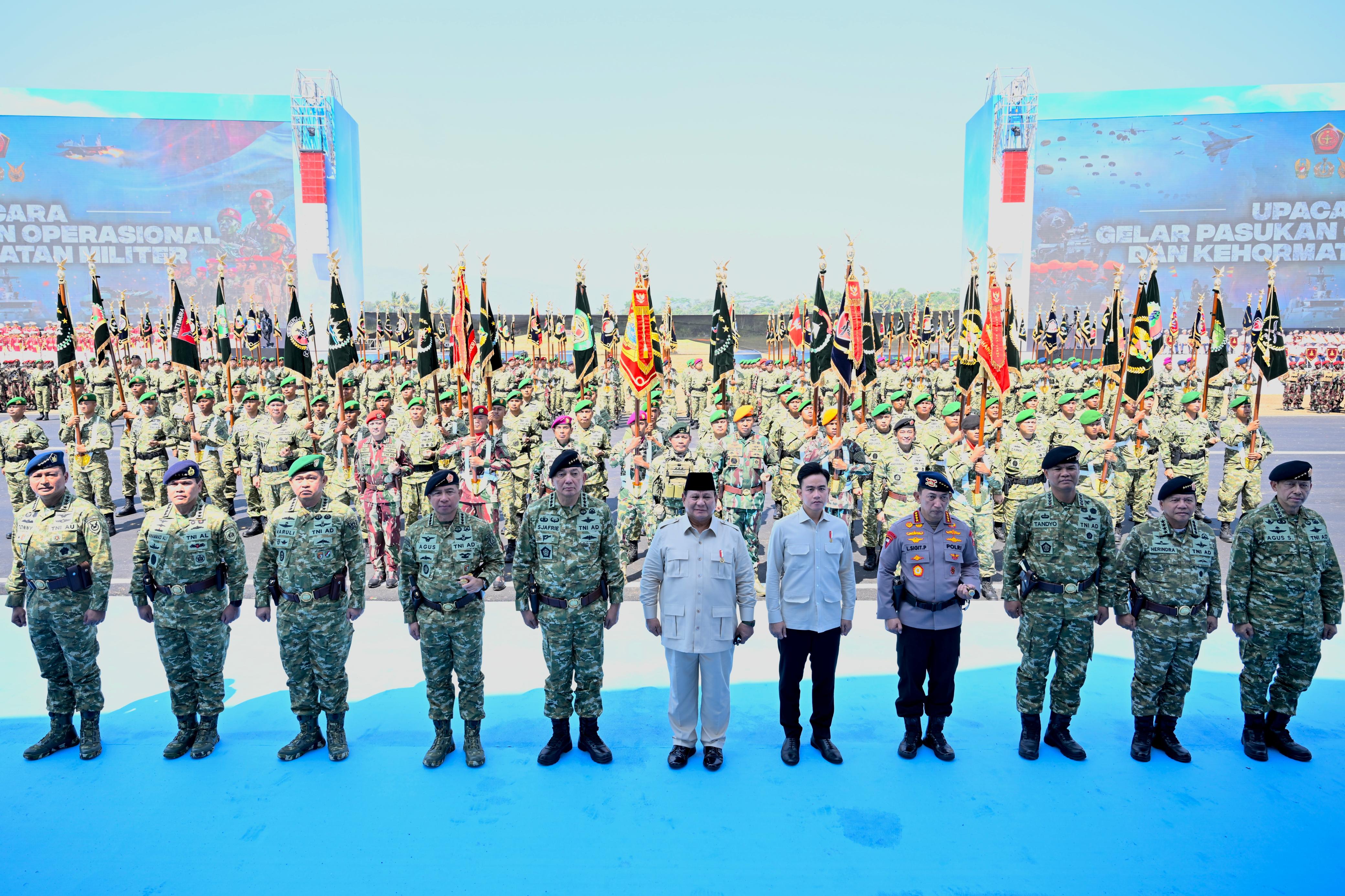 Upacara Gelar Pasukan Operasional dan Kehormatan Militer