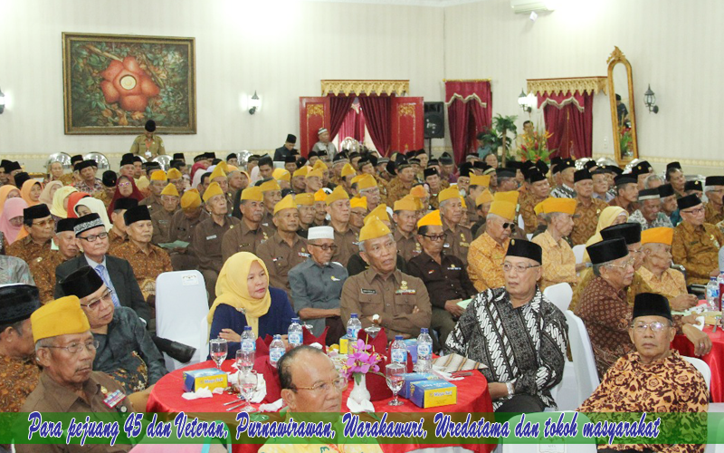 para pejuang 45 dan Veteran, Purnawirawan, Warakawuri, Wredatama dan tokoh masyarakat