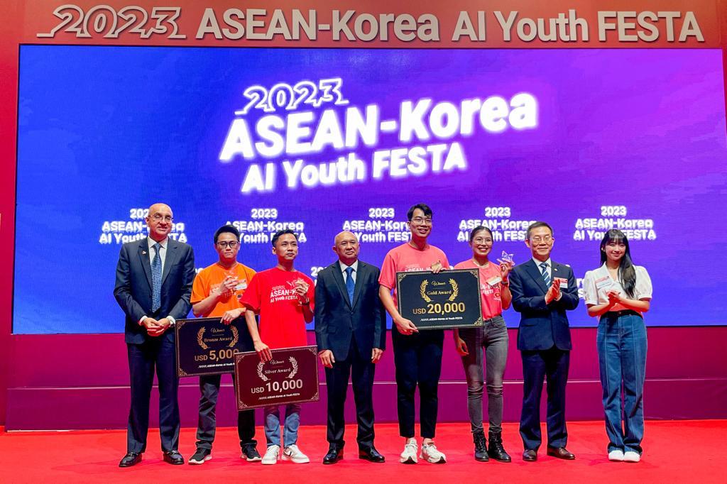 Menteri Teten dalam acara ASEAN-Korea AI Youth Festa di Jakarta, Rabu (6/9).