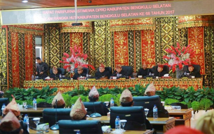 Rapat Paripurna Istimewa DPRD BS Dalam Rangka Hari Jadi Bengkulu Selatan Ke-68 Tahun 2017
