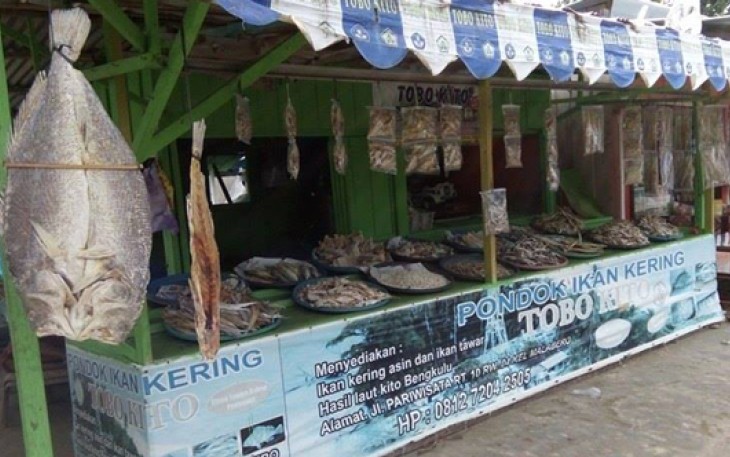 Pondok Ikan Kering di Kelurahan Malabero, Kota Bengkulu