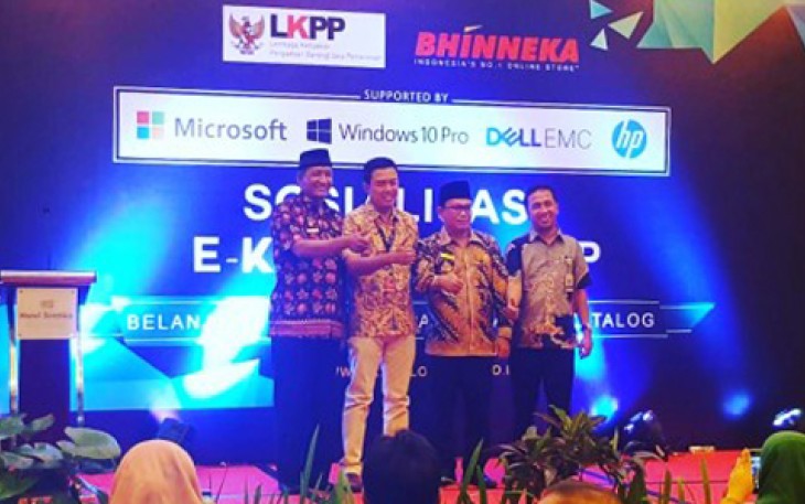 Sosialisasi E-Katalog di Hotel Santika, Sawah Lebar, Kamis (27/4) 