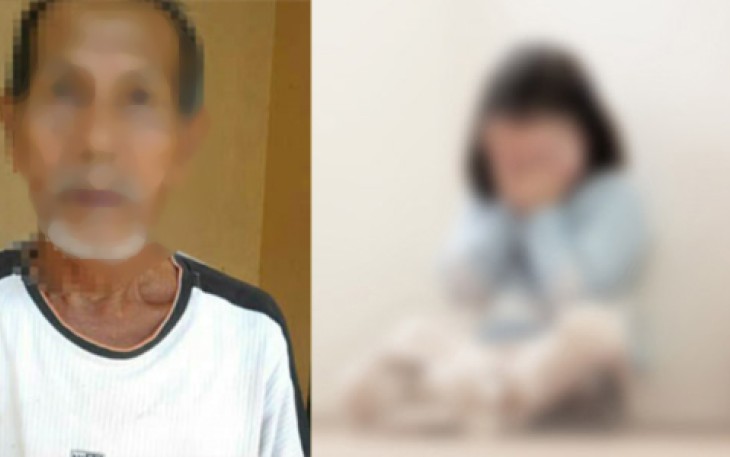 Pria Lansia terduga pelaku pencabulan 