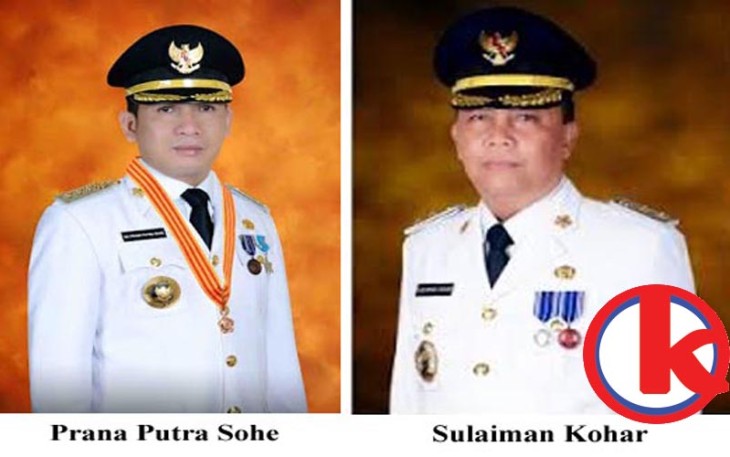 Walikota H SN Prana Putra Sohe dan Wakil Walikota H Sulaiman Kohar (Nansuko)