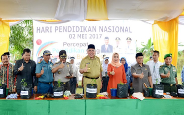 Ridwan Mukti usai upacara Hardiknas, Selasa (2/5).