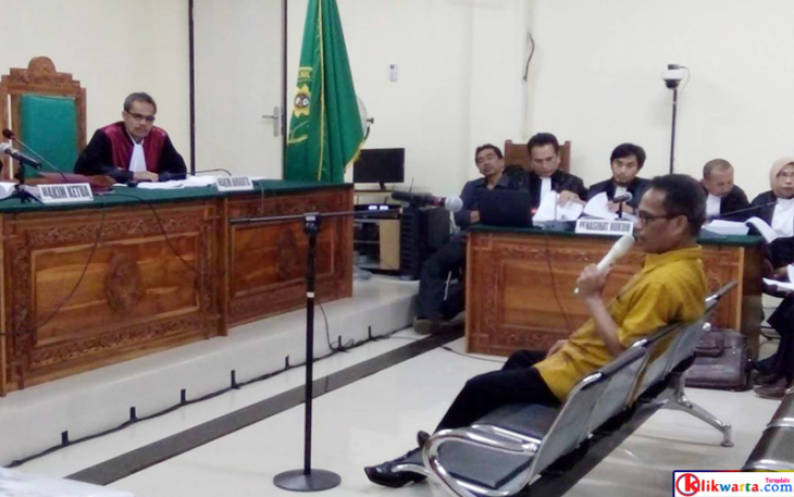 Sidang lanjutan kasus OTT Jaksa di PN Tipikor Bengkulu, Selasa (29/08/2017).