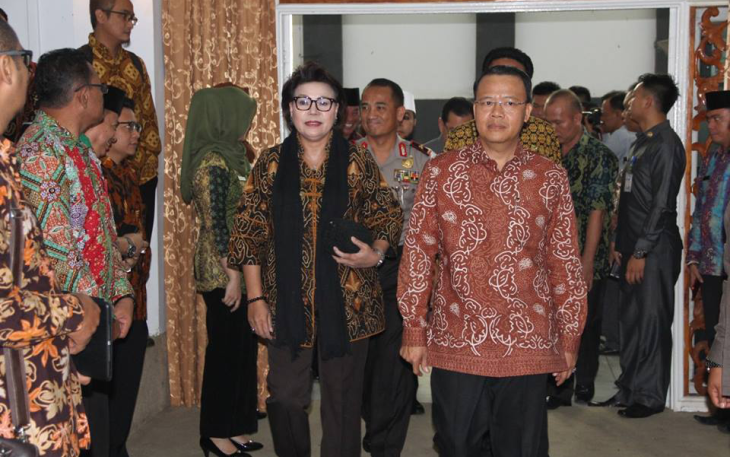 Wakil Ketua KPK Basaria Pandjaitan usai Konferensi Pers Rapat Konsolidasi Pencegahan dan Pemberantasan Korupsi Provinsi Bengkulu, Kamis (10/08/2017).