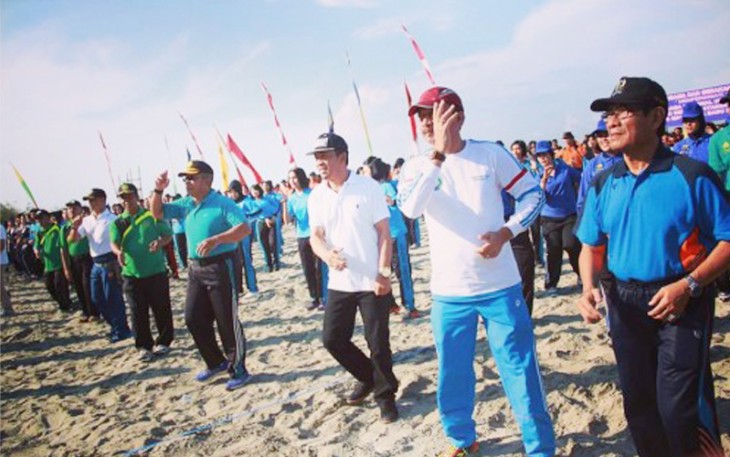 Sekretaris Kota Bengkulu Marjon menghadiri secara langsung peringatan Hari Olahraga Nasional, HUT Polwan ke-68, Hari Kesatuan Gerak Bhayangkari ke-64, Masa Ta’aruf Mahasiswa Baru Universitas Muhammadiyah Bengkulu