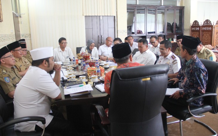 Rapat Pembahasan Status Lahan Lokasi Kegiatan Peningkatan Kualitas Pemukiman Nelayan Sumber Jaya Kota Bengkulu.