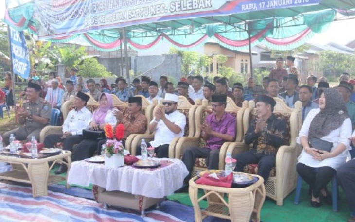 Wali Kota Bengkulu Helmi Hasan Resmikan Posyandu