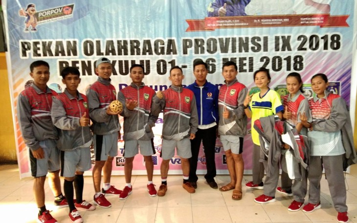 Tim Sepak Takraw Bengkulu Selatan Porprov Bengkulu Ke IX Tahun 2018