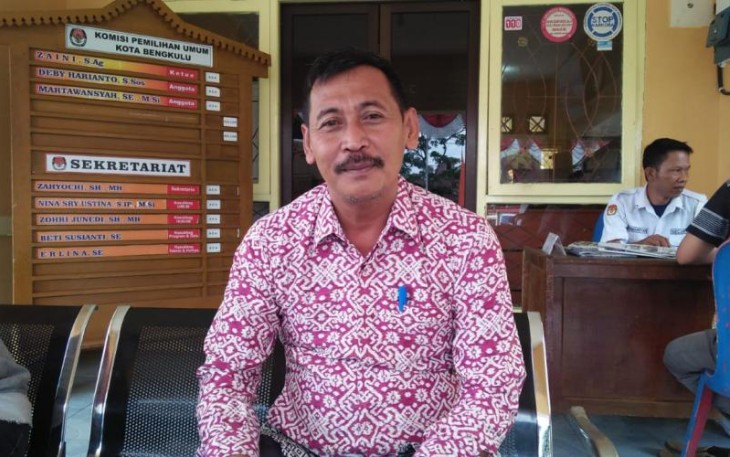 Ketua KPU Kota Bengkulu Zaini S.Ag