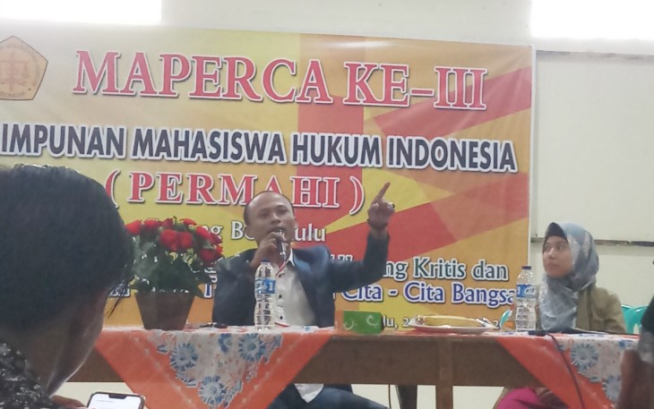 Wibowo Susilo saat memberikan materi