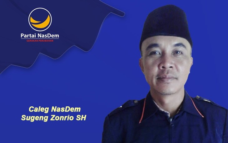 Caleg Nasdem Sugeng Zonrio 