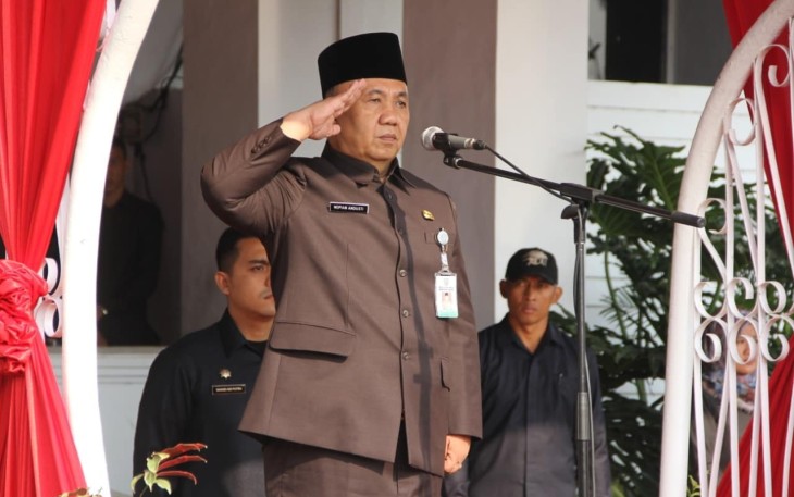 Sekretaris Daerah Provinsi Bengkulu Nopian Andusti Pimpin Upacara Peringatan Hari Kesaktian Pancasila 