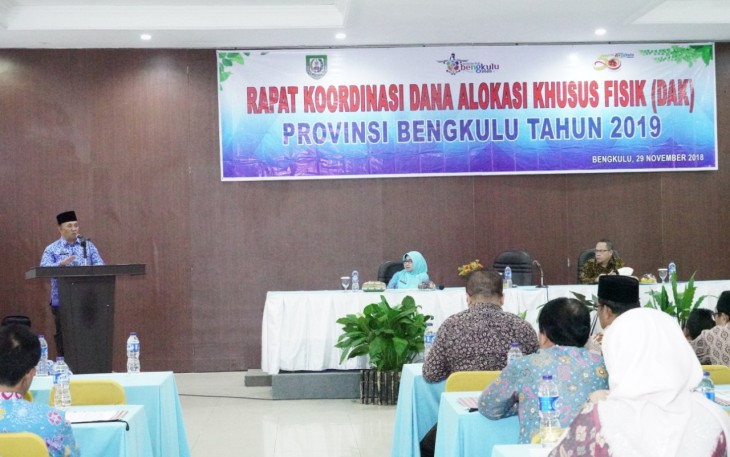 Rakor DAK 2019 Pemprov Bengkulu