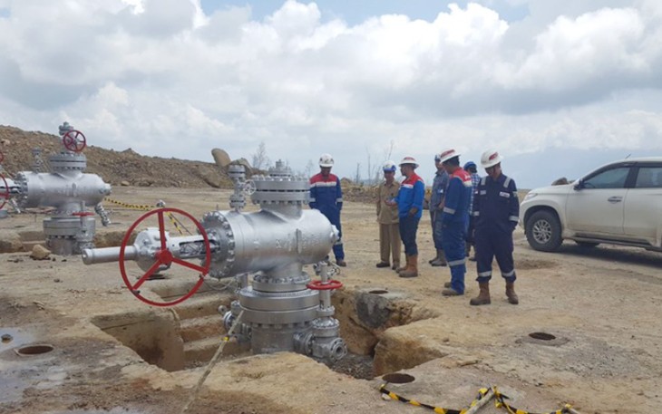 Tim Dinas ESDM saat melakukan pemantauan pengembangan panas bumi oleh PT.PGE di Hululais dan Bukit Daun Kabupaten Lebong