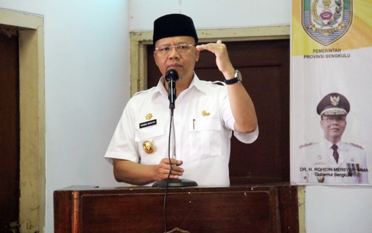Gubernur Bengkulu Rohidin Mersyah saat membuka Musyawarah Daerah V Badan Koordinasi Kegiatan Kesejahteraan Sosial (BK3S) Provinsi Bengkulu