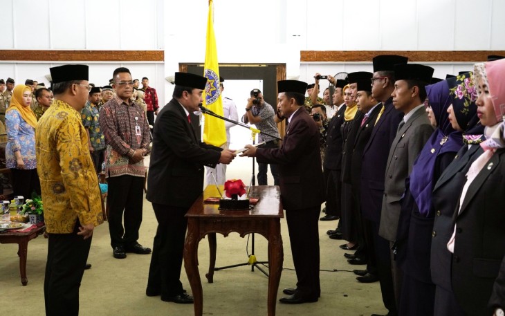 Gubernur Bengkulu Rohidin Mersyah hadiri pengukuhan Dewan Pengurus Provinsi Ikatan Keluarga Alumni Pendidikan Tinggi Kepamongprajaan