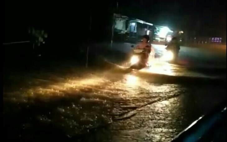 Kondisi banjir di Tanjung Agung