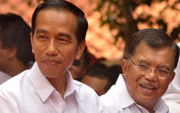 Presiden Joko Widodo dan Wakil Presiden Jusuf Kalla. Foto: depokpos.com