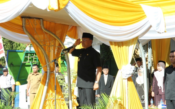 Plt Gubernur Bengkulu Rohidin Mersyah Pimpin Upacara Peringatan Hari Bhakti PUPR Ke - 73 Tahun 2018