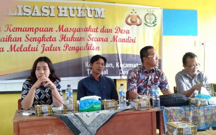 Sosialisasi hukum ke masyarakat Desa Kedataran