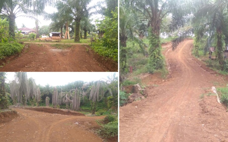 Pembangunan Jalan Produksi di Desa Kuro Tidur