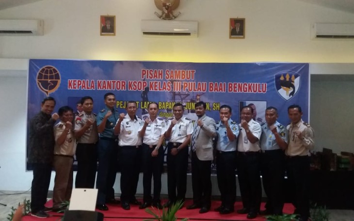 Pisah Sambut Kepala KSOP Kelas III Pulau Baai Bengkulu