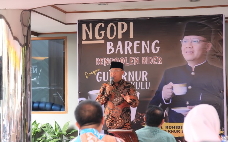 Ngopi Bareng, The Bencoolen Rider dengan Gubernur Bengkulu, (6/2/19).