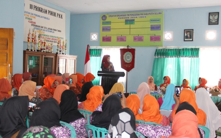 Ketua TP PKK Provinsi Bengkulu Harapkan PKK Seluma Dapat Lebih Baik